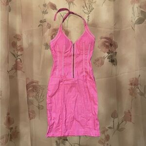 Y2K pink pencil dress size medium